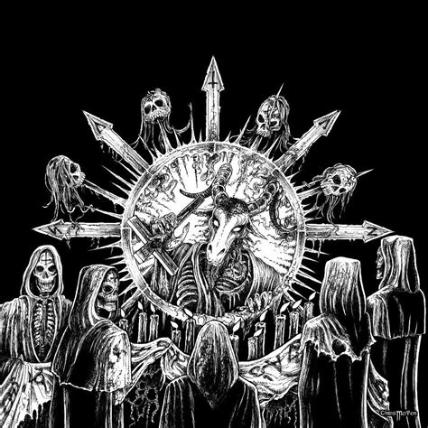 Ilustraciones Extremas De Chris Moyen Black Metal Dark