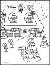 Workshop Coloring Santas Santa Pages Christmas Contest Printable Color Adult House Getdrawings Getcolorings P13 sketch template