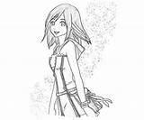 Kairi Happy Coloring Pages sketch template