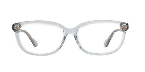 gucci gg0568oa light blue rectangular women eyeglasses 55mm