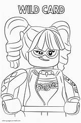 Lego Coloring Pages Batman Harley Quinn Printable Print Movie Look Other sketch template