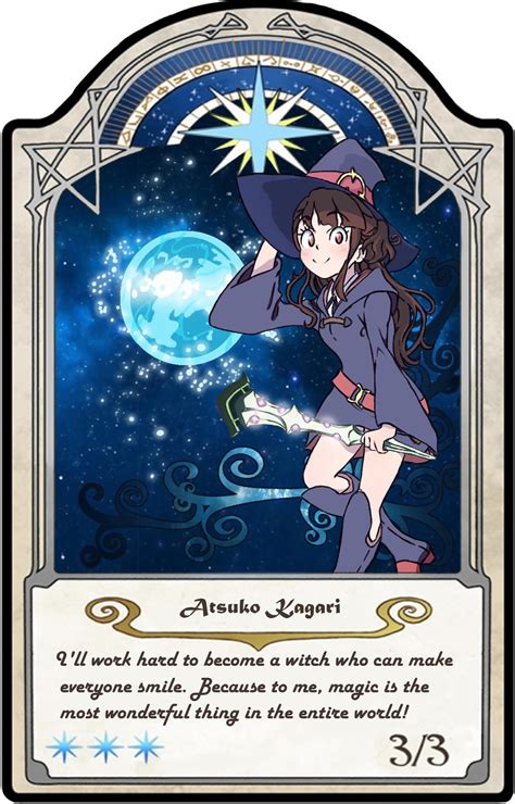 Atsuko Kagari Akko Character Card By Littleamphi On