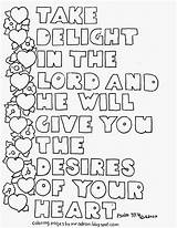 Coloring Lord Psalm Delight Printable Pages 37 Bible Take Kids Coloringpagesbymradron Psalms Color Sheets Verse Adult Adults Print Sunday School sketch template