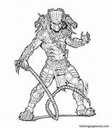 Predator sketch template