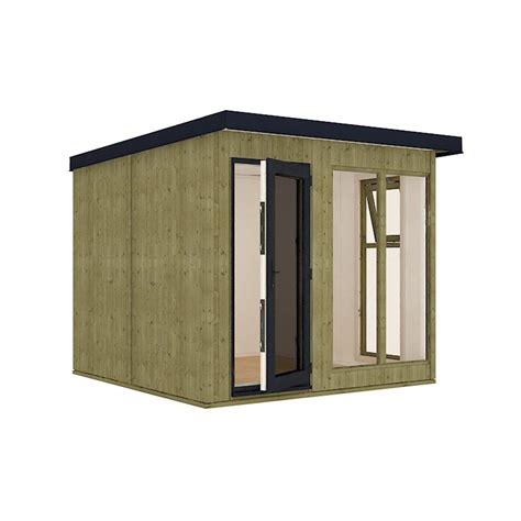 buy project timber ft  ft  den fully insulated garden office pod shed double glazing