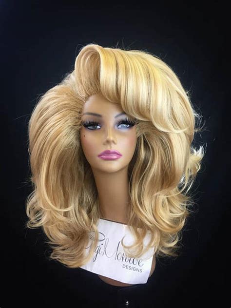 Buxom Large Styled Wig For Drag Queens Theater Burlesque