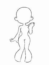 Base F2u Chibi Drawing Anime Girl Cute Sketch Drawings Deviantart Sketches Body Poses Pose Cartoon Simple Petit Reference Little Styles sketch template
