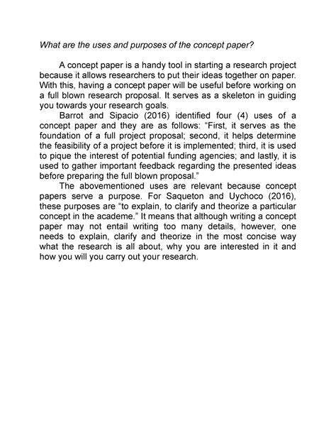 purposes   concept paper