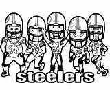Coloring Pages Football Steelers Nfl Printable Logo Pittsburgh Patriots Players Helmet Player Team Coloring4free Drawing Mascot Print Book Sheets Teams sketch template