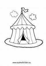 Zirkuszelt Zirkus Motive Malvorlagen Kostenlosen Besuchen sketch template