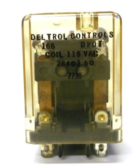 deltrol controls relay  pin dpdt coil vac  irontime sales