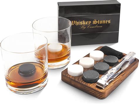 whisky stones t set of 6 round granite chilling stones for your