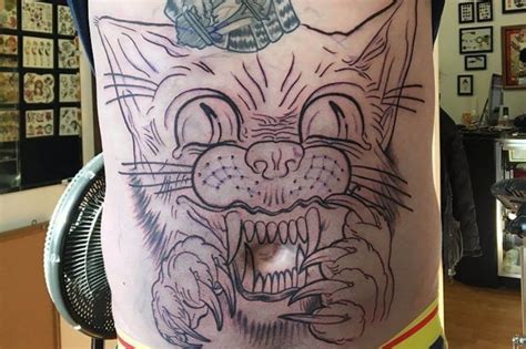 Belly Button Cat Tattoo Good And Bad Ones With Pictures Wise Kitten