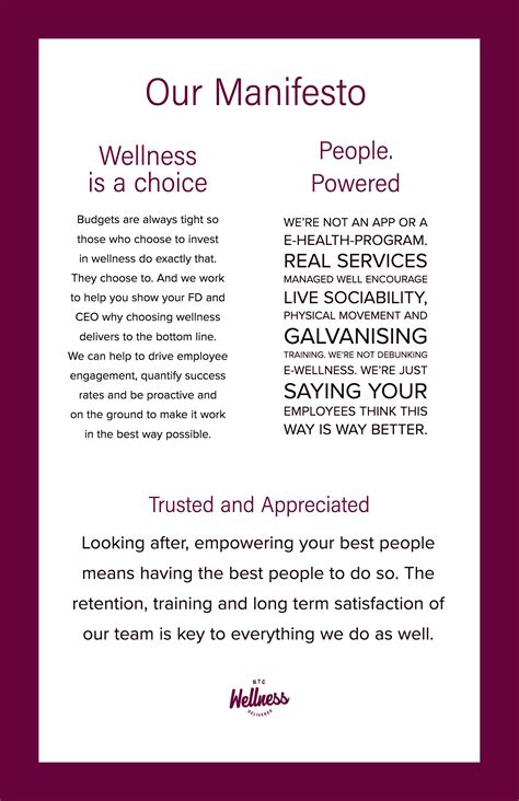 read  manifesto rtg wellness delivered