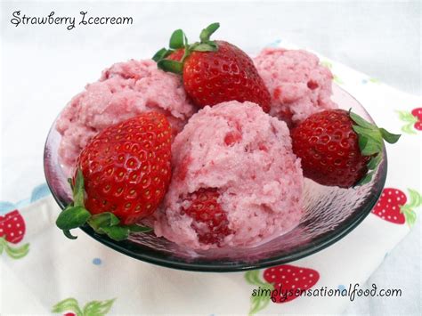 strawberry ice cream simplyfood