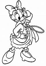 Duck Daisy Coloring Pages Kids Print Color sketch template