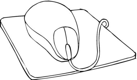 computer mouse coloring page supercoloringcom