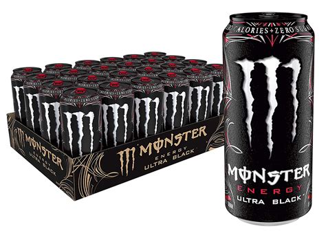 monster energy ultra black sugar  energy drink  ounce pack   walmartcom