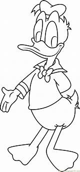 Coloring Donald Duck Friendly Pages Characters Cartoon Coloringpages101 Printable sketch template