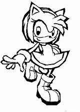 Sonic Amy Coloring Pages Rose Hedgehog Printable Kids Color Colouring Clipartbest Getcolorings Choose Board sketch template