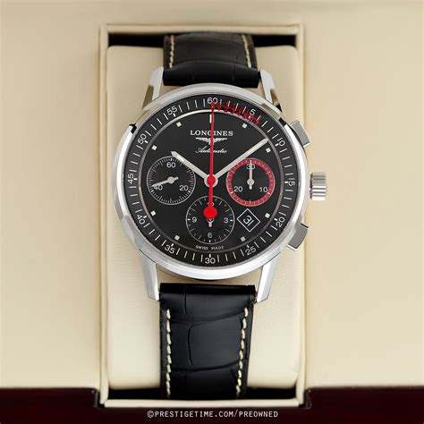 pre owned longines heritage chronograph record