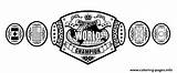 Belt Wwe Championship Coloring Pages Belts Printable Colouring Print Silhouette Champions Wrestling Big Champion Color Wwf Cena John Book Papi sketch template