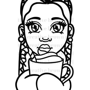 coloring pages black girl coloring pages printable coloring etsy