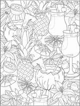 Coloring Pages Summer Food Dover Publications Doverpublications Book Adult Printable Kids Welcome Choose Board Sheets Da sketch template