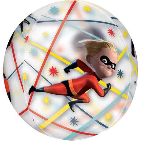 the incredibles 2 clear orbz foil balloons g40 5 pc amscan