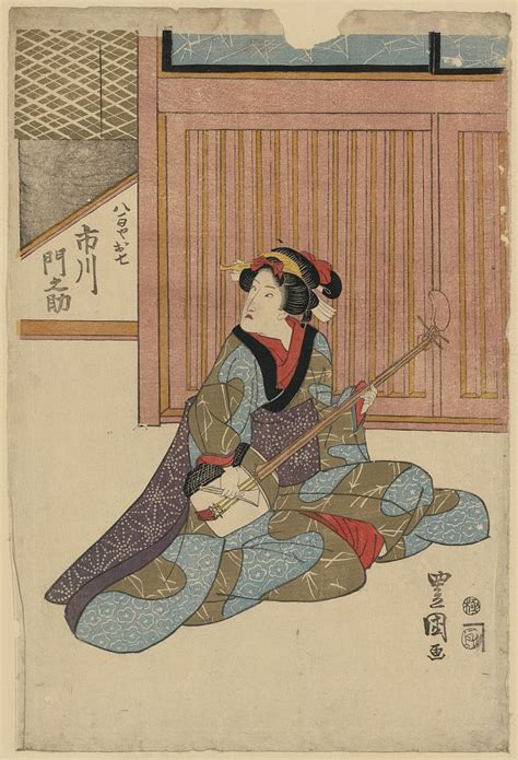 utagawa toyokuni i the actor ichikawa monnosuke in the role of yao ya oshichi library of