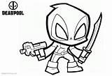 Deadpool Coloring Chibi Pages Printable Adults Kids Template Bettercoloring sketch template