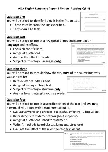 aqa lang paper    guide  students teaching resources
