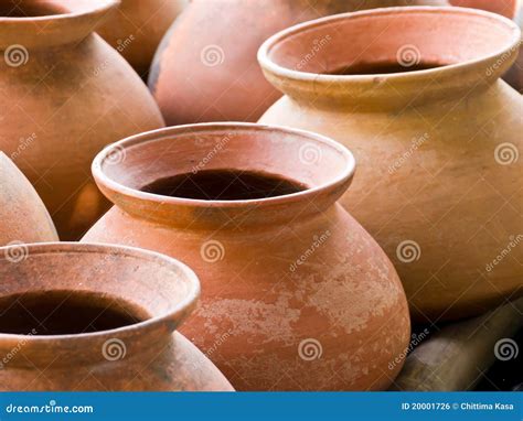 clay pot stock photo image  bowl earthenware equipment
