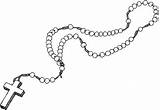Rosary Bead sketch template