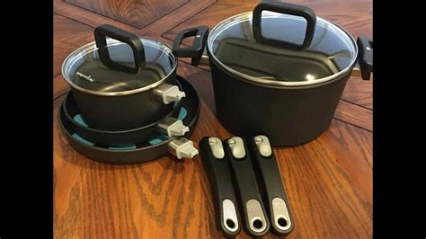 pampered chef  piece nonstick cookware set youtube