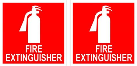 fire extinguisher stickers      mm  home work car truck