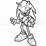 Sonic Exe Werewolf Creepy Undead Tails 1024px Dragoart Sonicexe sketch template