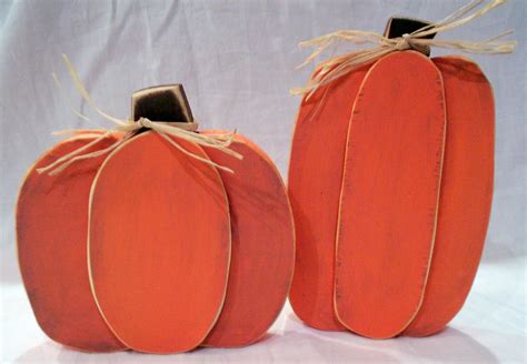 wooden pumpkin crafts