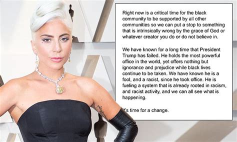 Lady Gaga Calls President Trump A Fool And Racist And She Is