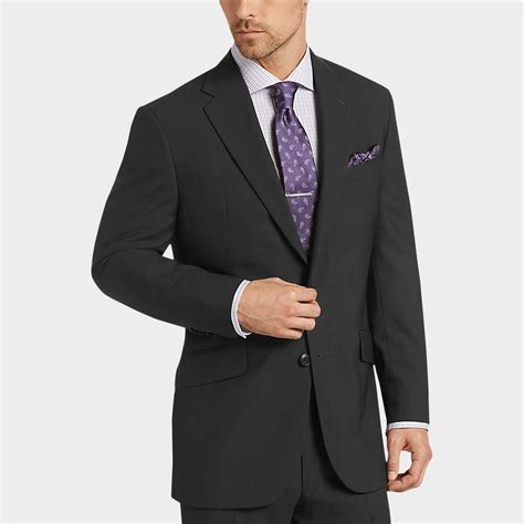 Buy A Joseph Abboud Black Multistripe Slim Fit Suit And