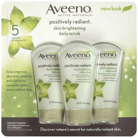 aveeno positively radiant skin brightening daily scrub 3