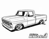 1969 Truck Ford Pickup F100 Clip Clipart Drawing Cars Coloring Car Rod Trucks Hot Vector Drawings Carros Pick Cartoon Muscle sketch template