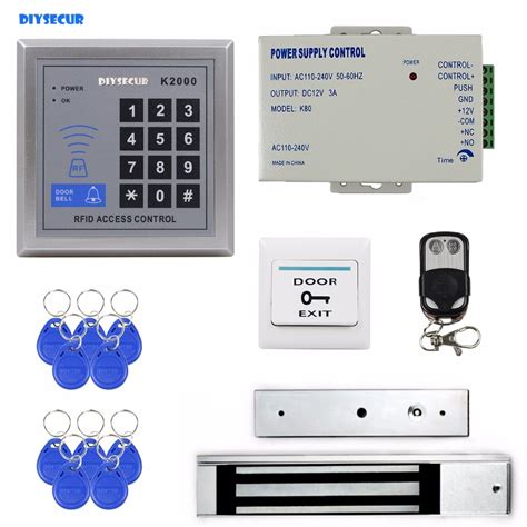 diysecur khz rfid card reader door access control security system kit kg electric