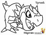 Tyrunt Pokemon Coloring Pages Bubakids sketch template