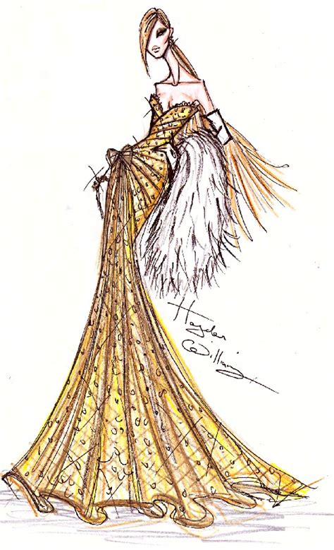 Hayden Williams Fashion Illustrations The Champagne Dress