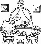 Kitty Hello Coloring Pages Valentine Printable Kids Printing Bestcoloringpagesforkids sketch template
