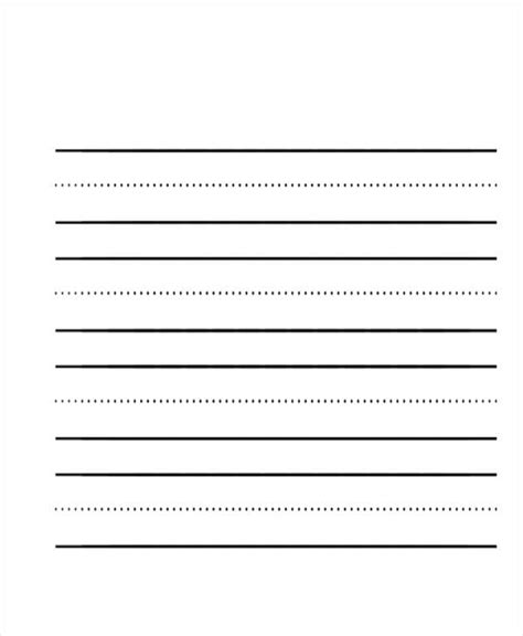 sample lined paper templates