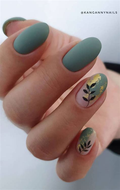 popular nail art designs   green