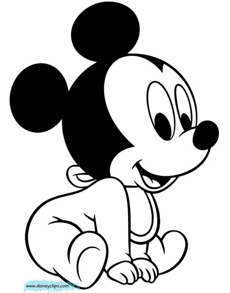 top  ideas  baby mickey coloring pages home family style