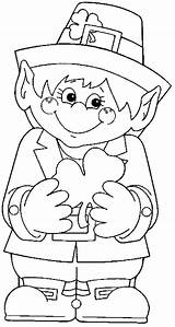 Leprechaun Coloring Pages Printable Cute Girl St Patrick Leprecon Kids Shamrock Holding Sheets Female Hand Crafts Color His Colouring Patricks sketch template